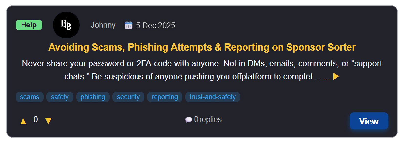 scam prevention post